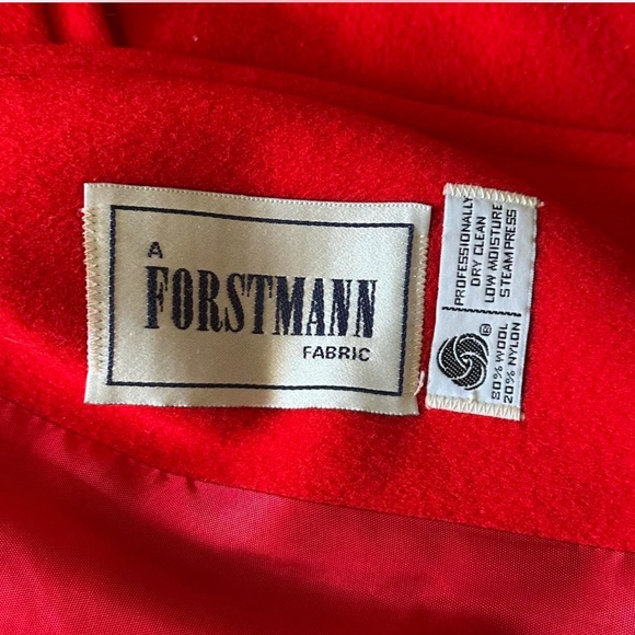 Dani Colby Red Wool Coat - Picture 2 of 5